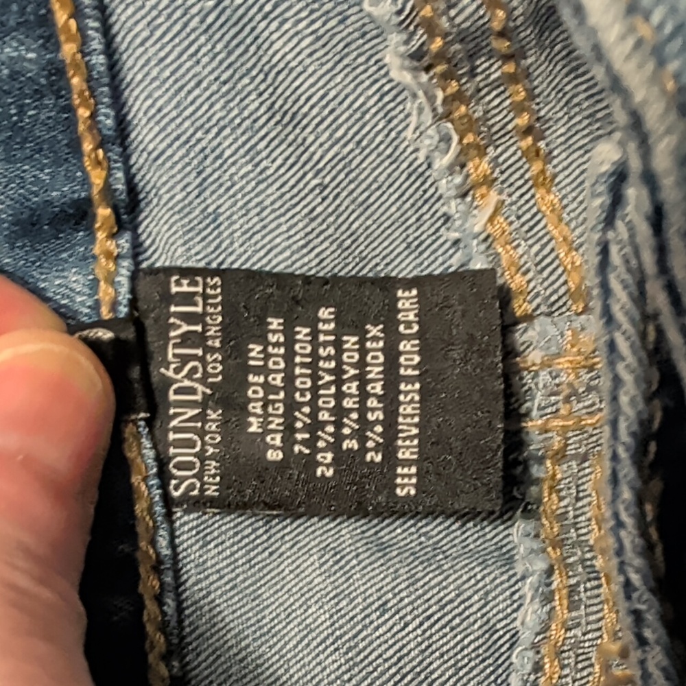 SoundStyle Straight Leg Light Wash Jeans EUC - Picture 7 of 8